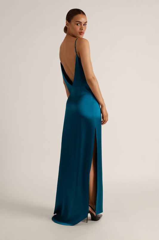 Soie V-Back Slip Gown in Silk – Kiki de Montparnasse | Provocateur by Lux & Motion