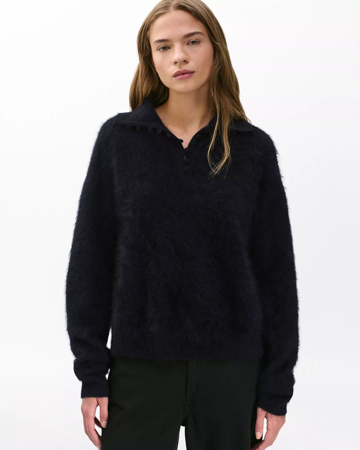 Jada Brushed Cashmere Sweater - Cloud-Like Luxury & Embroidered Detail | Lux & Motion Foundation 2025