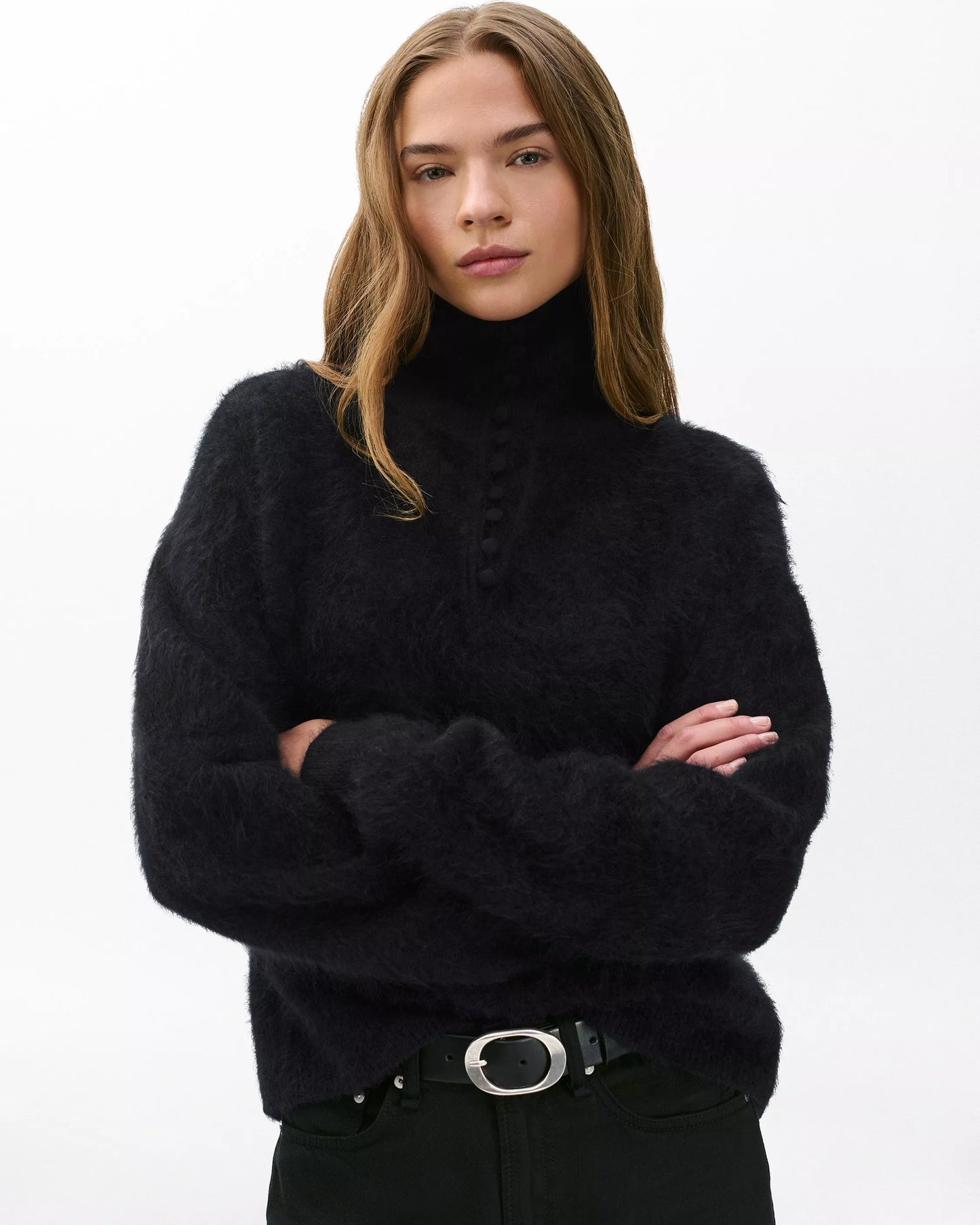 Jada Brushed Cashmere Sweater - Cloud-Like Luxury & Embroidered Detail | Lux & Motion Foundation 2025