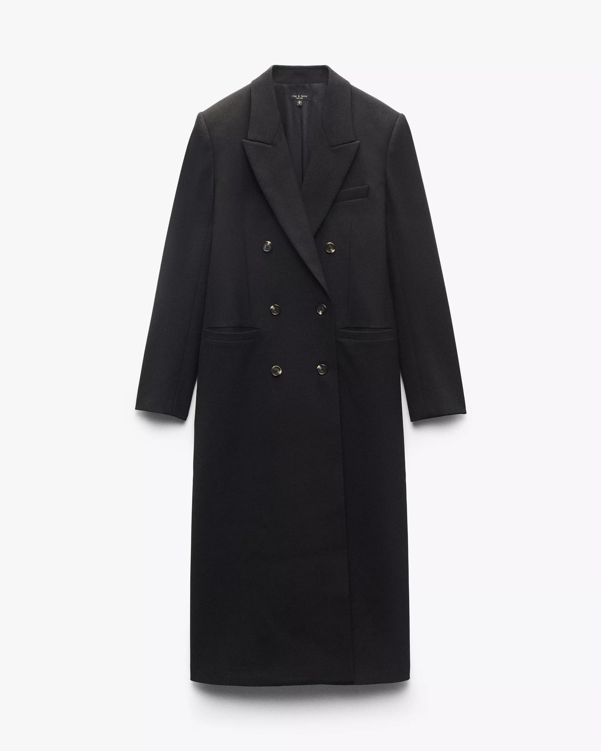 Black coat on a white background