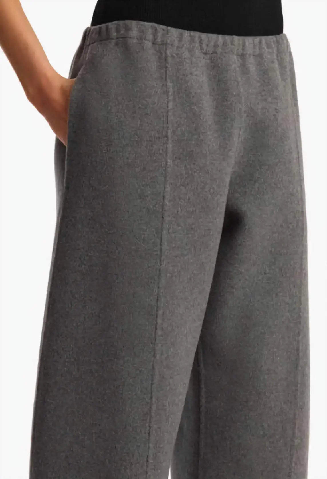 Gray pants on a white background
