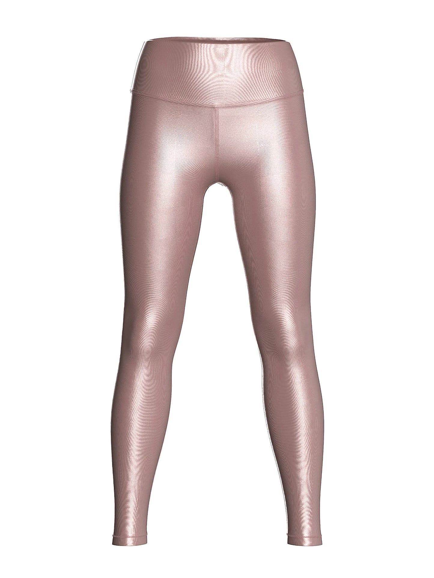 VSX GlossyTech Legging in black, showcasing its high-shine finish and sculpting high-rise silhouette on an active woman