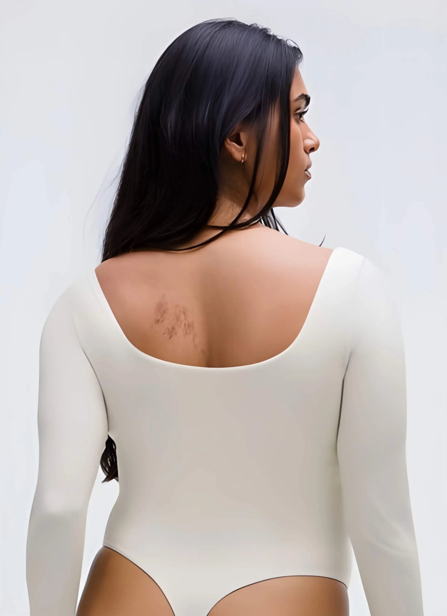 Wundermost Ultra-Soft Nulu Square-Neck Bodysuit – Second-Skin Architecture for the Sovereign Form